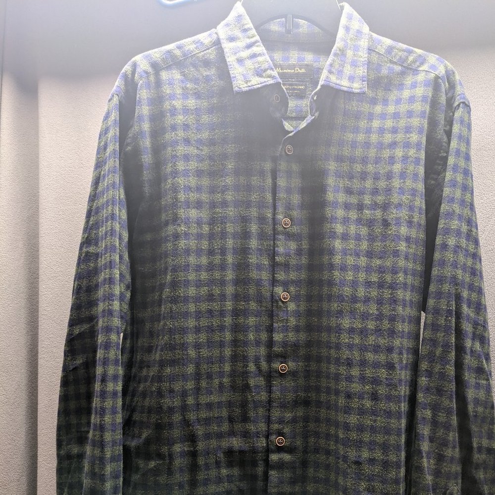 Mossimo Dutti Long Sleeve Button Down Collared Shirt Mens XL